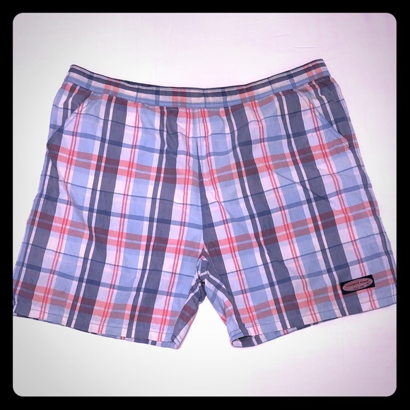 Vineyard Vines Other - Mens Blue, Pink Plaid  Vineyard Vines Chappy Trunk